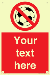 Custom No Ball Games Sign